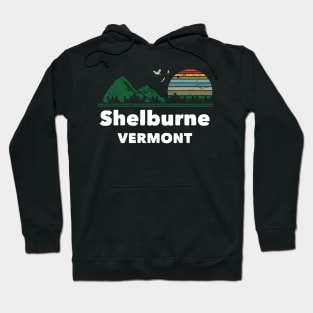 Mountain Sunset Flying Birds Outdoor Shelburne Vermont Hoodie